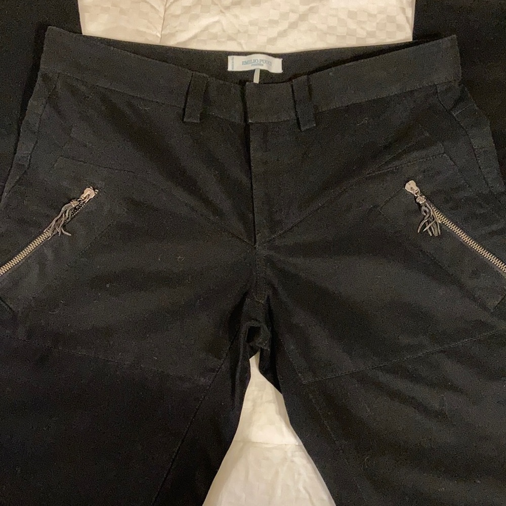 Emilio Pucci women’s black denim pants Sz 8